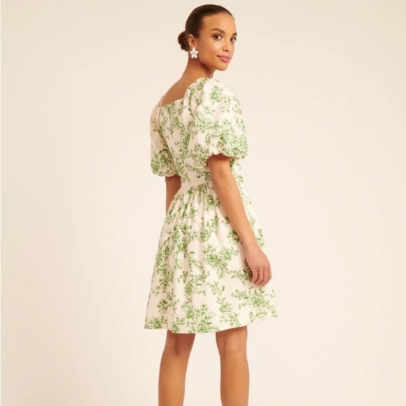 Rachel Parcell size 6 green dress fits like a size 8 sage toile sundress - Picture 9 of 12